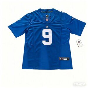Malik Nabers New York Giants Blue Nike Jersey #9